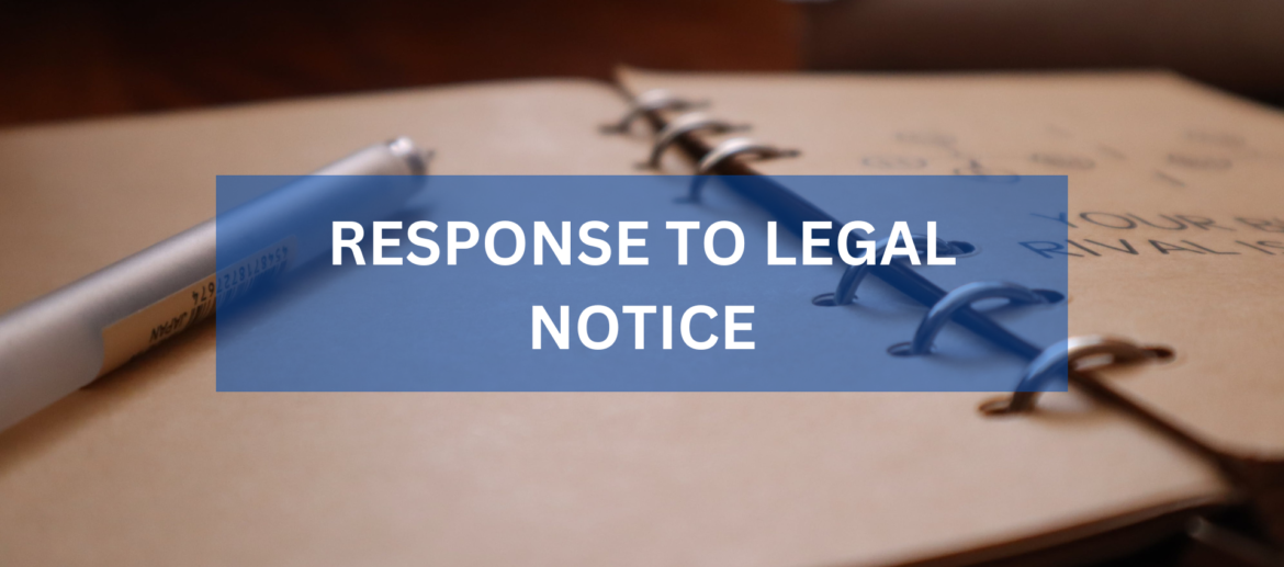 Response To Legal Notice